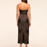 Sharon Strapless Embellished Midi Dress Thumbnail 2