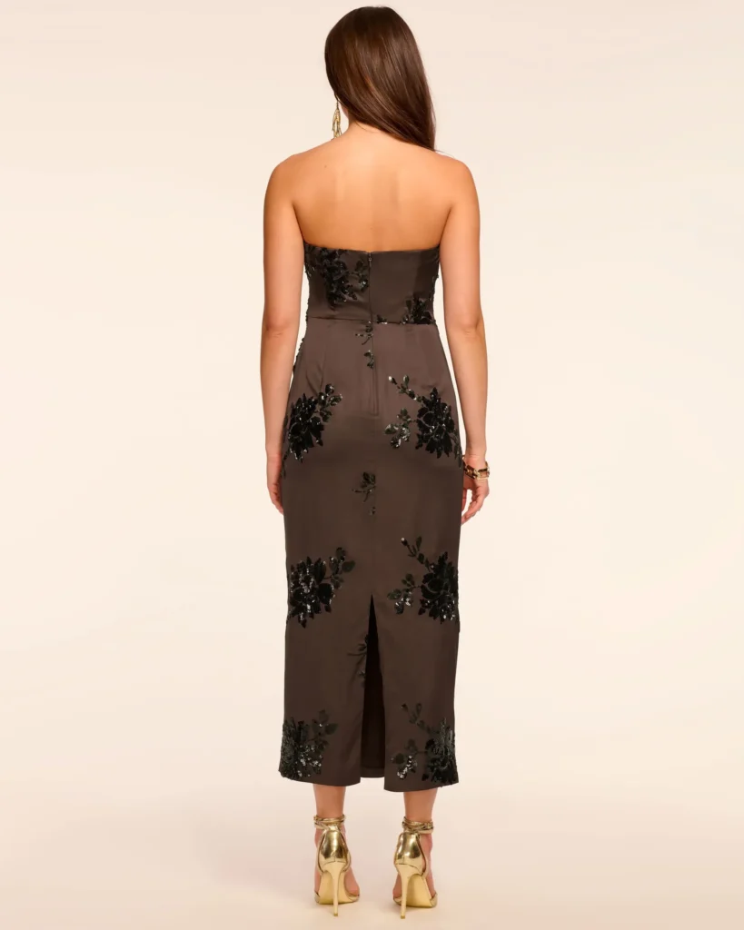 Sharon Strapless Embellished Midi Dress Full Size Image 2