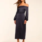 Shiyan Off-The-Shoulder Midi Dress Thumbnail 1