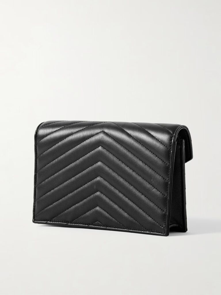 Cassandre Envelope Matelassé Leather Shoulder Bag Full Size Image 3