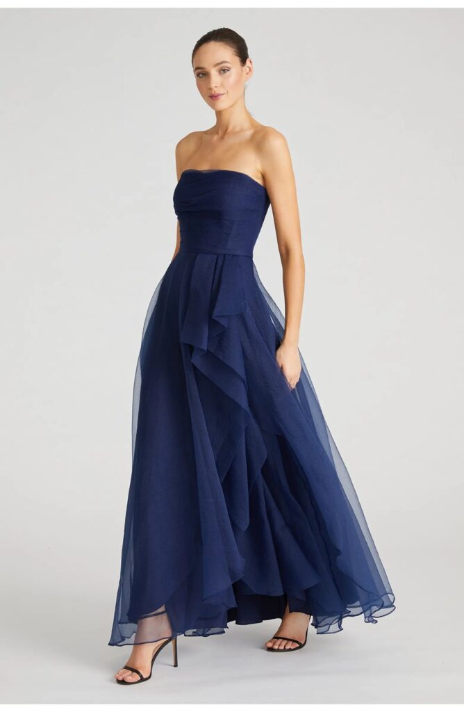 Teresa Strapless Draped Gown Full Size Image 1