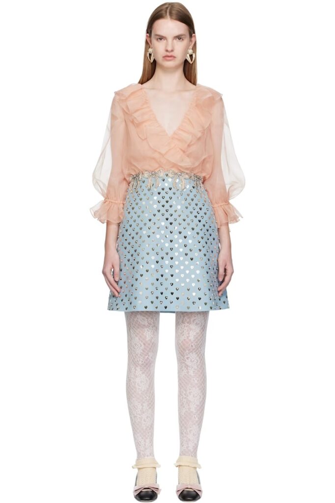 Pink & Blue Sequin Minidress Full Size Image 1