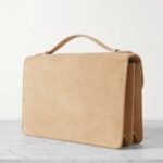 The Dorian Leather-Trimmed Suede Shoulder Bag Thumbnail 6