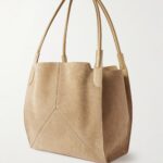 The Victoria Soft Mini Leather-Trimmed Suede Tote Thumbnail 2