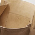 The Victoria Soft Mini Leather-Trimmed Suede Tote Thumbnail 4