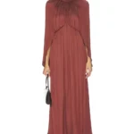 Halter Cape Midi Dress Thumbnail 1