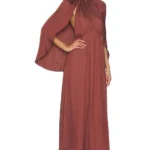 Halter Cape Midi Dress Thumbnail 3