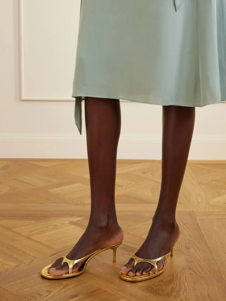 60 Metallic Patent-leather Sandals Full Size Image 3