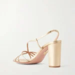 Talk to Me Metallic Leather Sandals Thumbnail 3