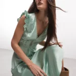 Asos Design Reclaimed Vintage Maxi Dress Thumbnail 3