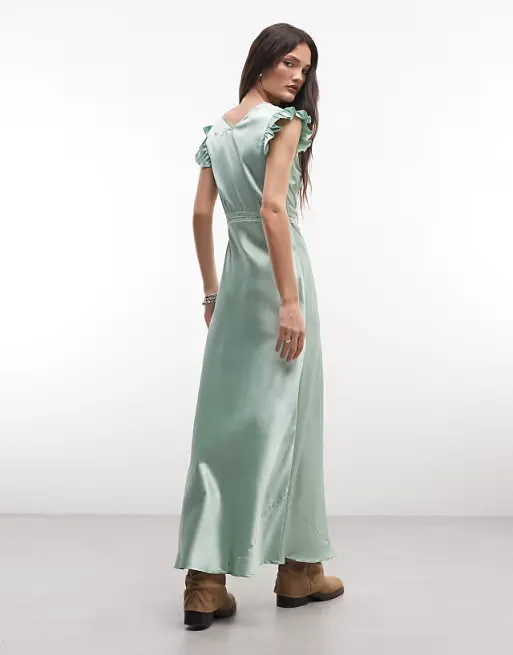 Asos Design Reclaimed Vintage Maxi Dress Full Size Image 2