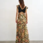 Topshop Pleated Open Back Maxi Dress Thumbnail 2