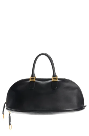 BALENCIAGA Medium Bolero Leather Bowling Bag