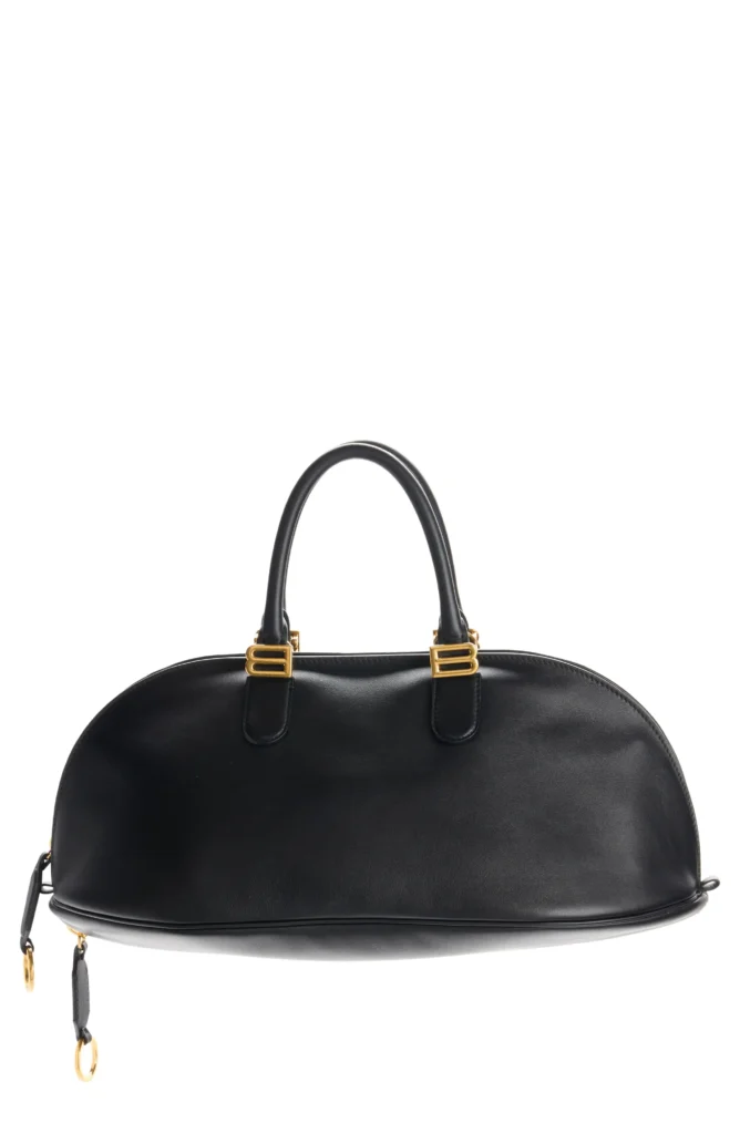Medium Bolero Leather Bowling Bag Full Size Image 1