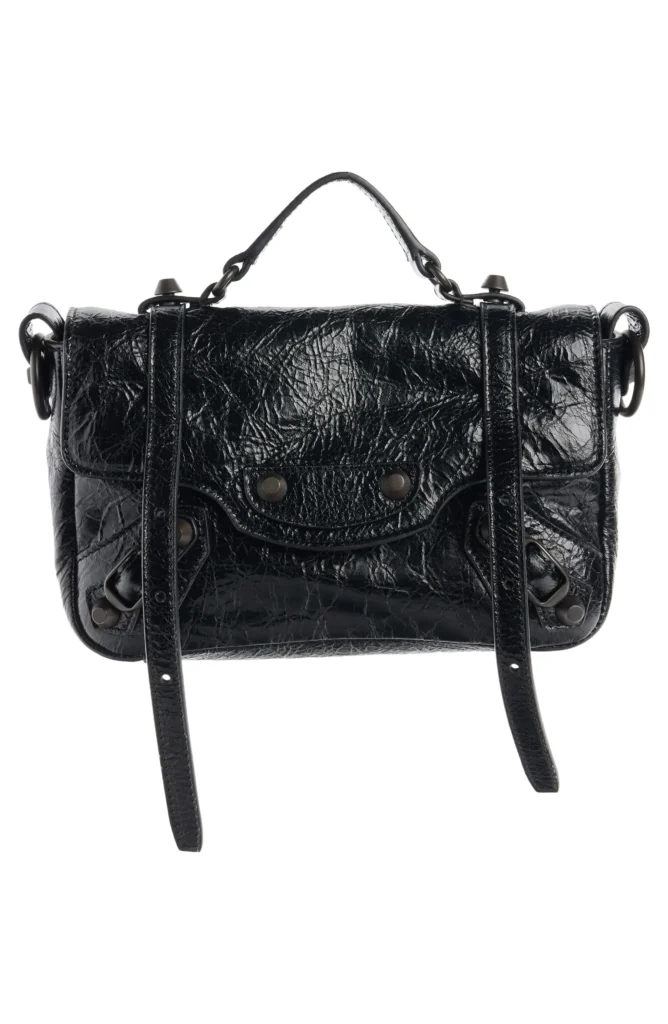 Nano Le City Flap Crinkle Leather Crossbody Bag Full Size Image 1
