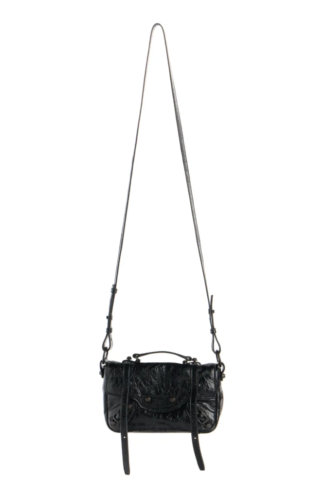 Nano Le City Flap Crinkle Leather Crossbody Bag Full Size Image 2