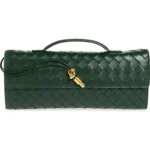 Long Andiamo Intrecciato Leather Clutch Thumbnail 1