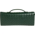 Long Andiamo Intrecciato Leather Clutch Thumbnail 2