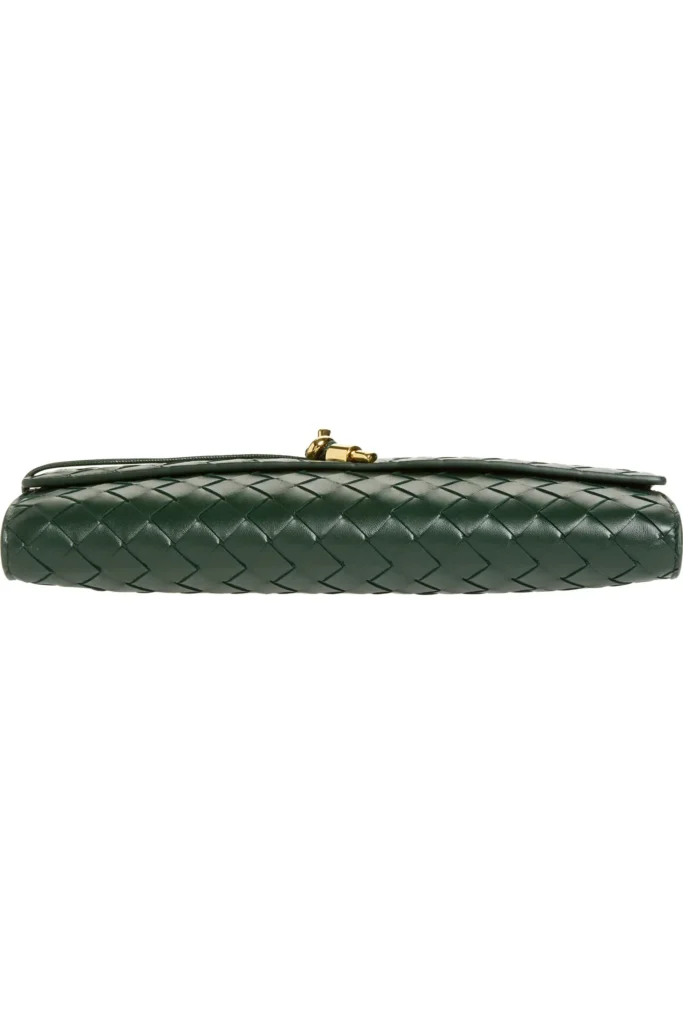 Long Andiamo Intrecciato Leather Clutch Full Size Image 3