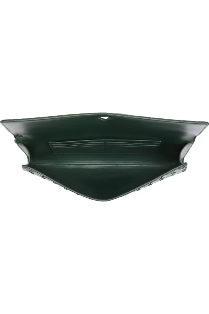Long Andiamo Intrecciato Leather Clutch Full Size Image 4