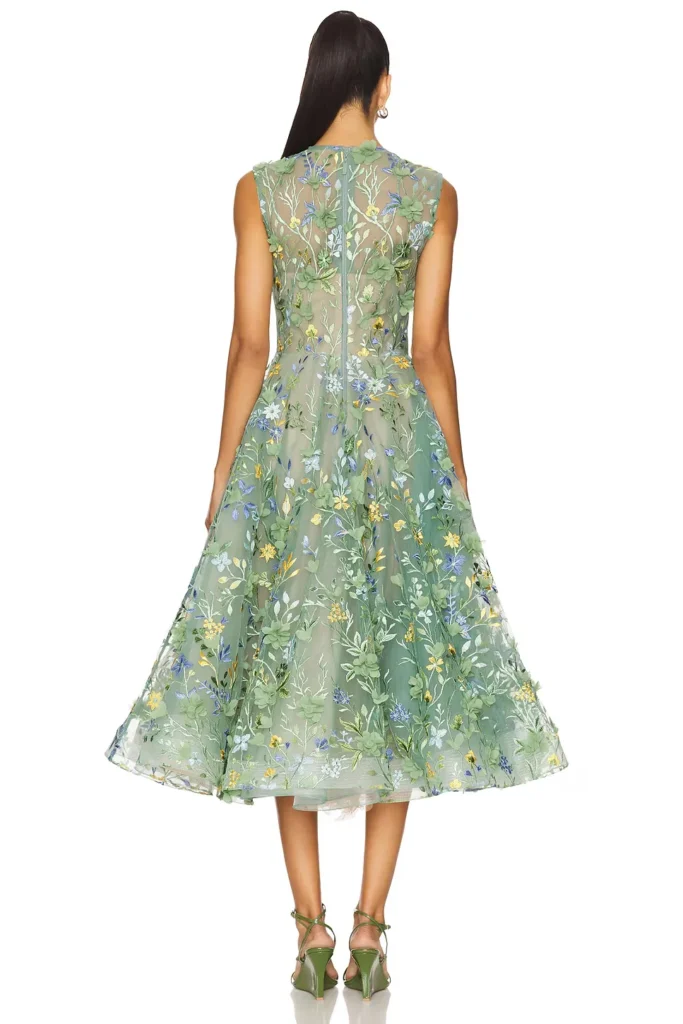 Saba Floral Midi Dress Full Size Image 2