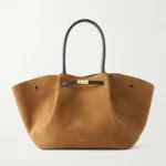 The New York Leather-trimmed Suede Tote Thumbnail 1