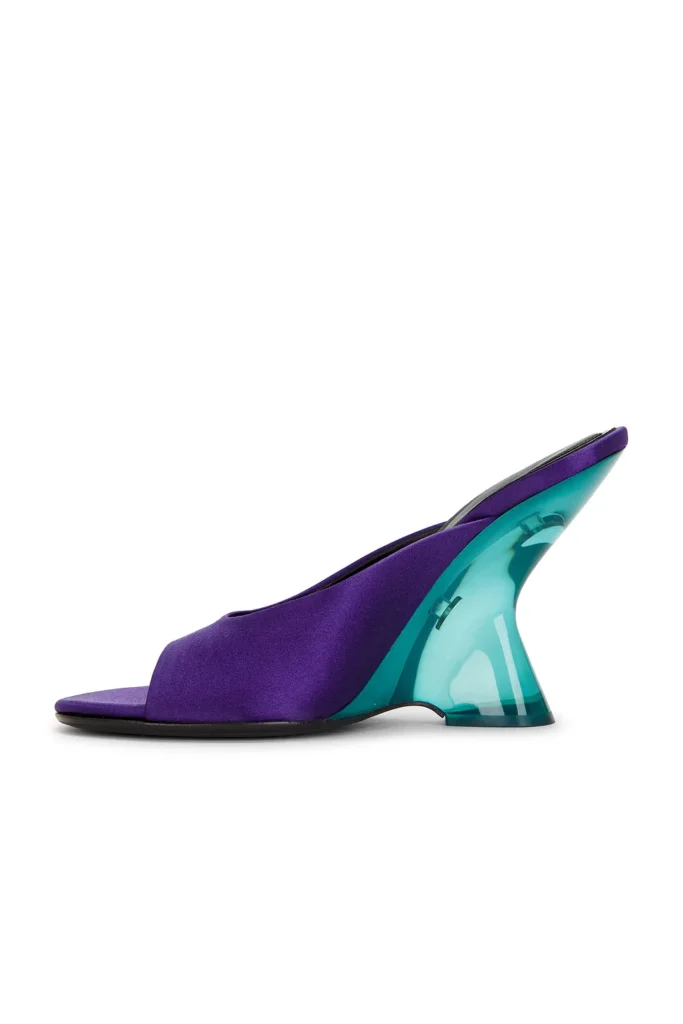 Satin Mule Sandal Full Size Image 4