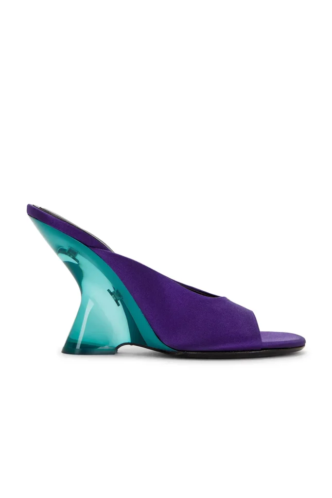 Satin Mule Sandal Full Size Image 1
