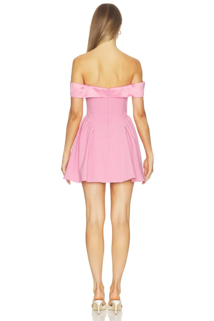 Amelina Off-the-shoulder Mini Dress Full Size Image 2