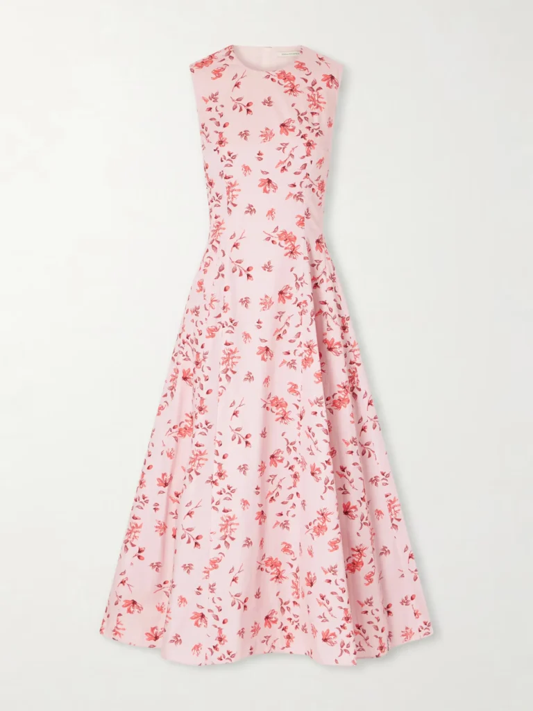 Chelsea Floral-print Midi Dress Full Size Image 2