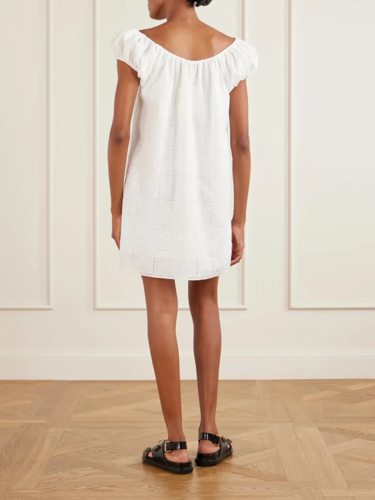 Serafina Broderie Anglaise Mini Dress Full Size Image 2