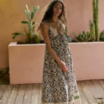 Sorrento Stroll Printed Maxi Dress Thumbnail 3