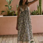 Sorrento Stroll Printed Maxi Dress Thumbnail 1