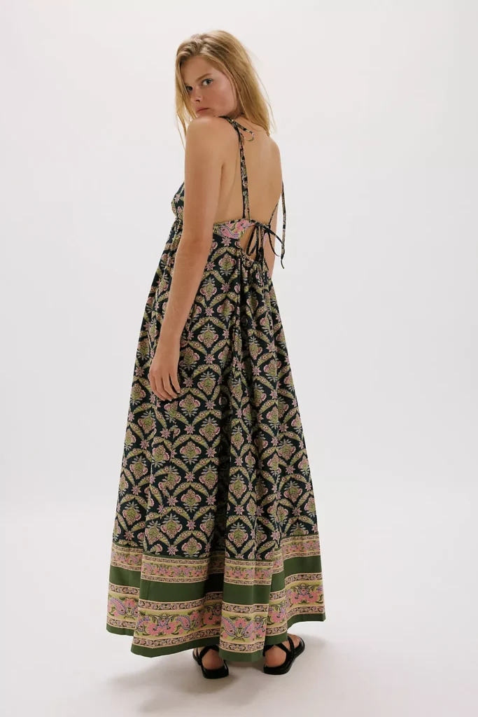 Sorrento Stroll Printed Maxi Dress Full Size Image 2