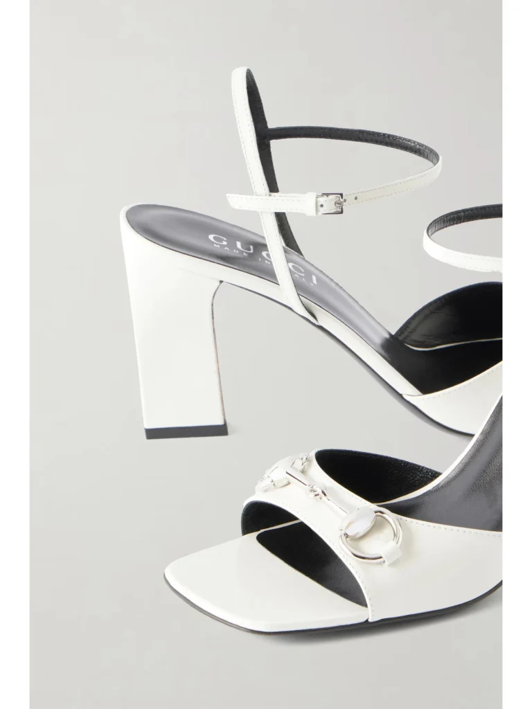 Signora Horsebit-embellished Patent-leather Sandals Full Size Image 2