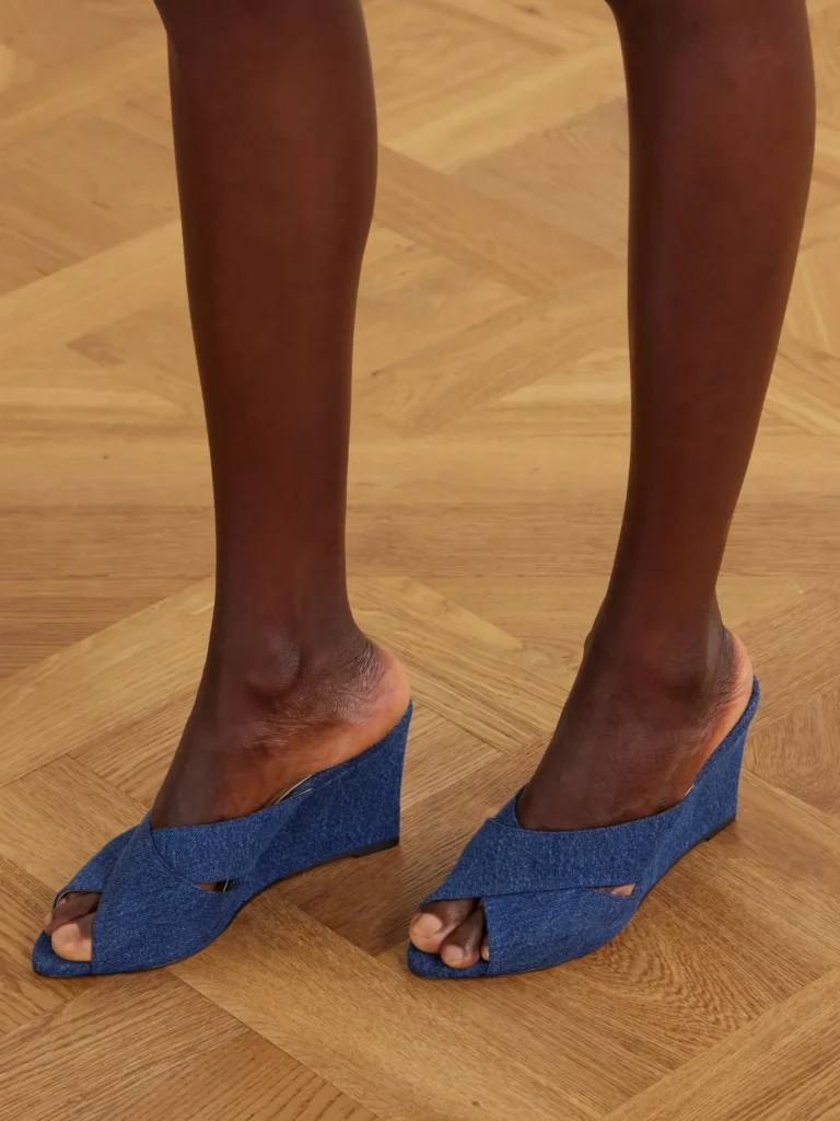 The Rose Denim Sandals Full Size Image 4