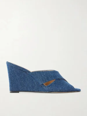 JAMIE HALLER The Rose Denim Sandals