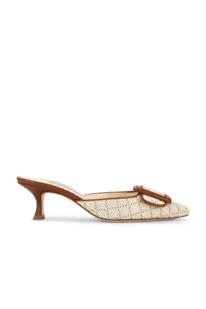 MANOLO BLAHNIK Maysalebi 50 Mule Heel