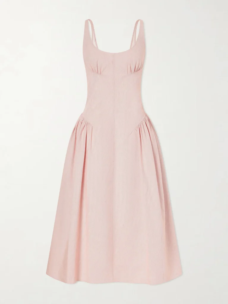 Solira Seersucker Midi Dress Full Size Image 3