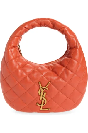 SAINT LAURENT Baby Icare Quilted Leather Hobo Bag