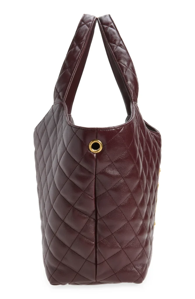 Medium Icare Quilted Leather Shopper Tote Full Size Image 3