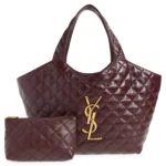 Medium Icare Quilted Leather Shopper Tote Thumbnail 4
