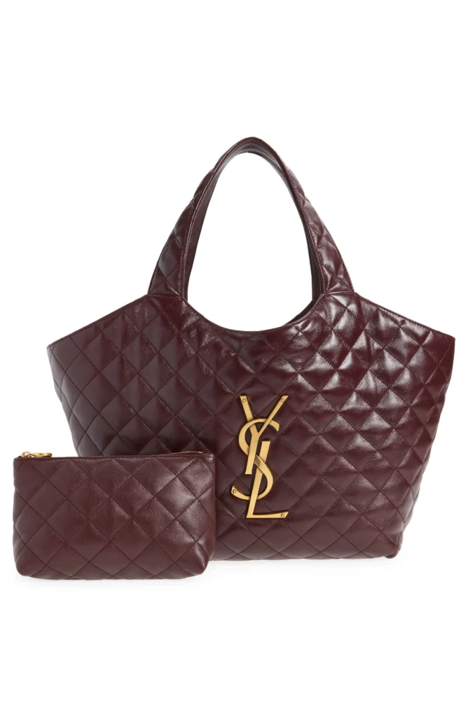 Medium Icare Quilted Leather Shopper Tote Full Size Image 4