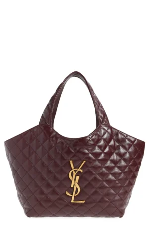 Medium Icare Quilted Leather Shopper Tote