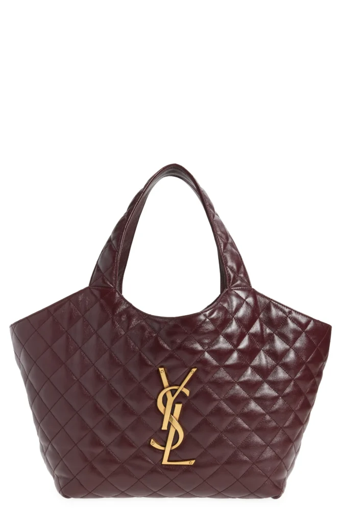 Medium Icare Quilted Leather Shopper Tote Full Size Image 1