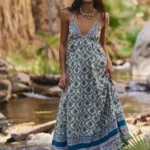 Sorrento Stroll Printed Maxi Dress Thumbnail 1