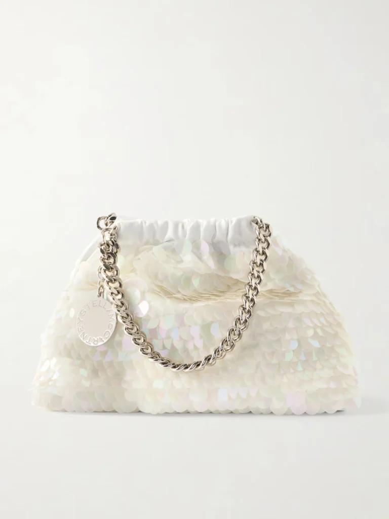 Falabella Mini Sequined Satin Shoulder Bag Full Size Image 1