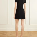 Bow-detailed Embellished Jersey Mini Dress Thumbnail 2
