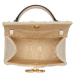 Mini Vsling Embroidered Moire Top Handle Bag Thumbnail 3
