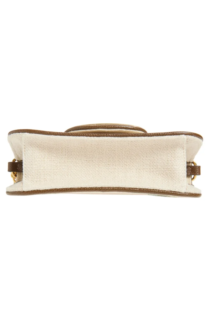 Small Loco Embroidered Linen Shoulder Bag Full Size Image 4